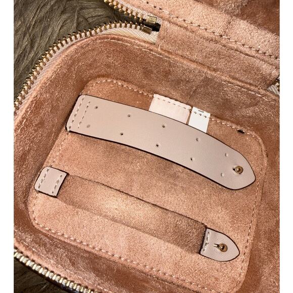 New Kate Spade New York Rose Gold Glitter Travel Jewelry Holder - Picture 6 of 8